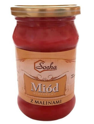 Miód z malinami 400g - Polski