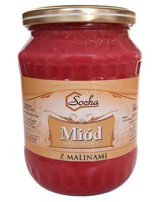 Miód z malinami 950g - Polski