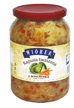 Kapusta kwaszona z marchwią w słoiku / 900 ml