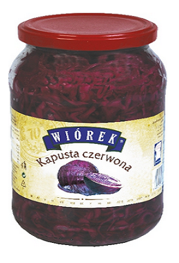 Kapusta czerwona w słoiku / 900 ml