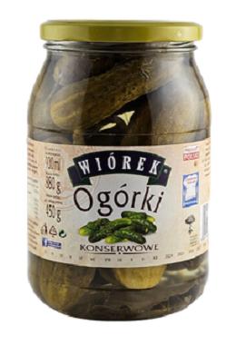 Ogórki konserwowe w słoiku / 900 ml