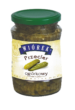 Przecier ogórkowy - grubo tarty w słoiku / 370ml