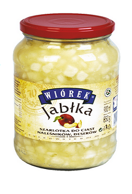 Jabłka prażone w kostce - Szarlotka / 900ml
