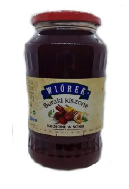 Buraki kiszone, krojone w soku / 720 ml