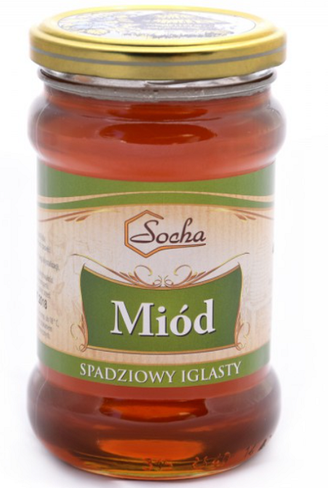 Miód spadziowy iglasty 400g - Polski